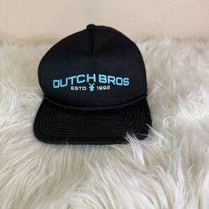 Dutch Bros Black trucker style hat
